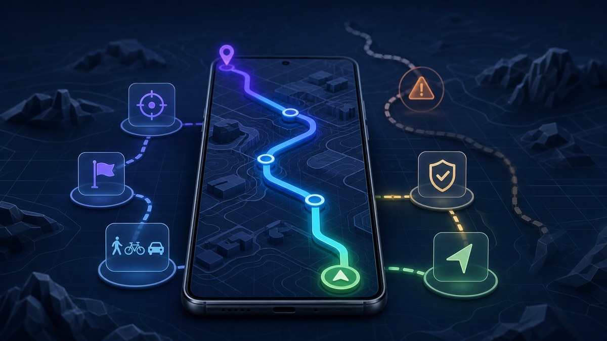 Android 手机上 AI 助手核验目的地、出行方式并把路线交接到地图 App