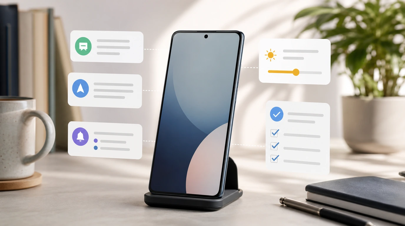 Android 手机上用 FoneClaw 检查状态、确认设置变更并完成多步骤任务流程