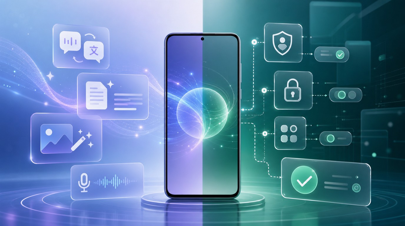 Samsung Galaxy AI 的 One UI 9 上下文建议与 FoneClaw 跨品牌 Android 工具执行对比