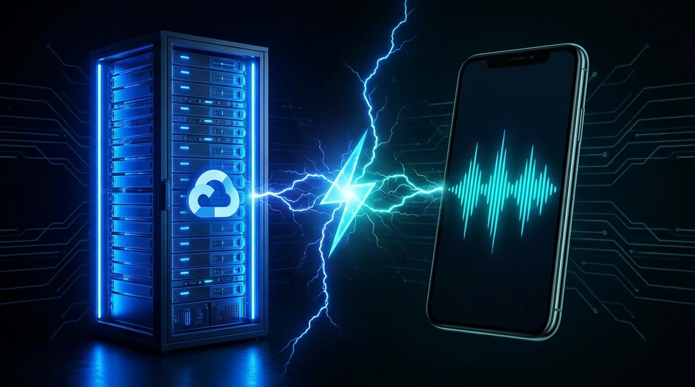 Gemini Spark 云端任务、日程和技能与 FoneClaw Android 手机动作工作流的对比示意图