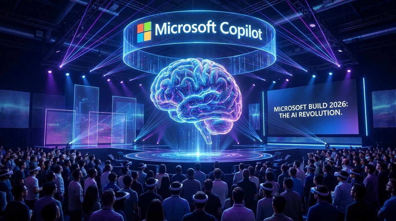 Microsoft Build 2026 AI Agent 平台、Copilot Studio、Foundry 与 FoneClaw Android 手机智能体生产级流程对比图
