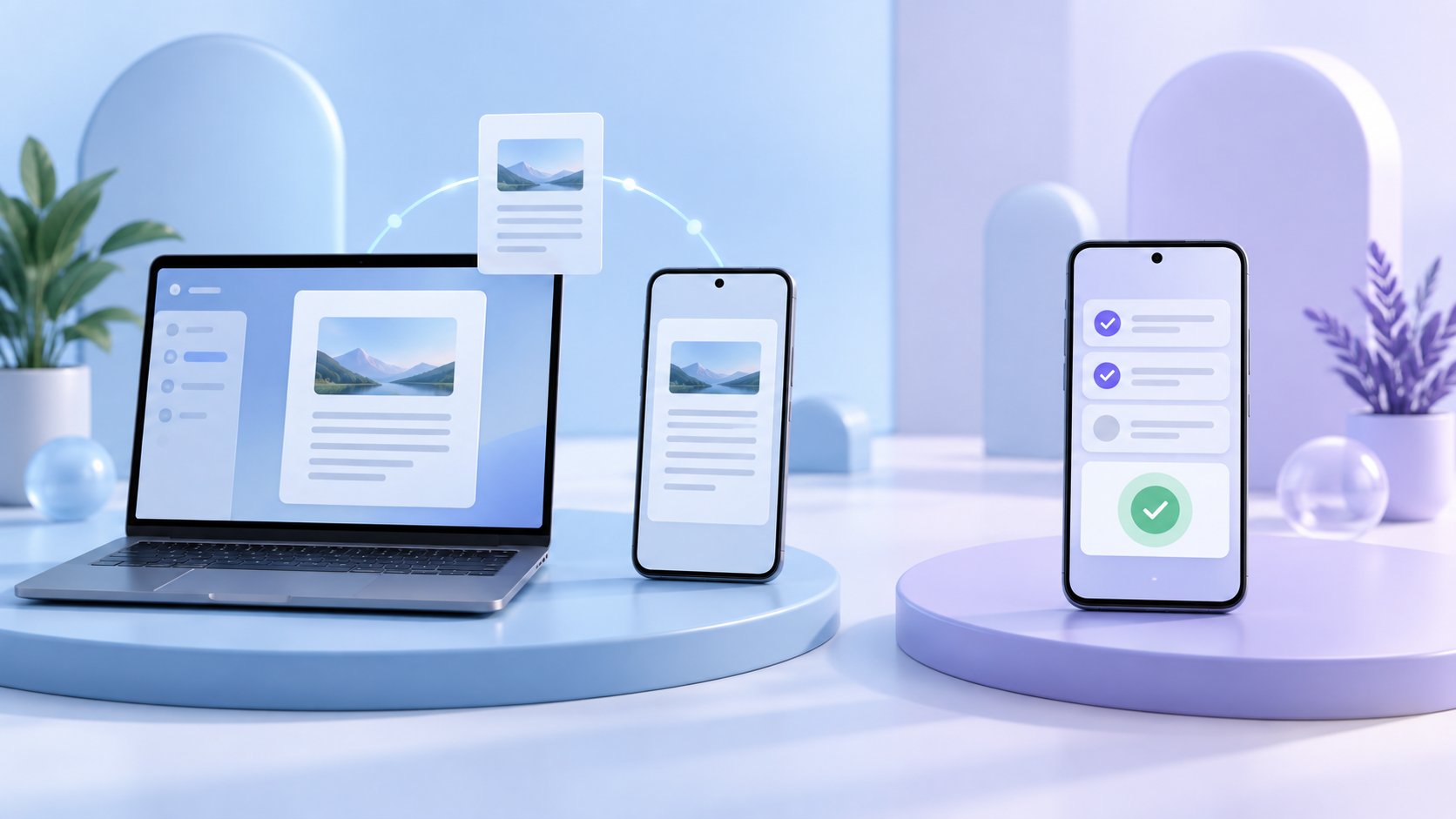 vivo Jovi 跨设备智能体与 FoneClaw Android 应用在手机、电脑和任务审批之间的对比示意图